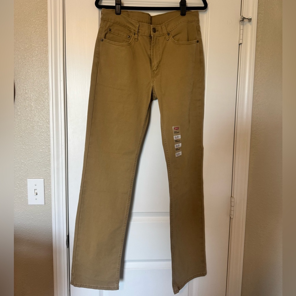 Men’s Levi 514 Straight Leg Khaki Jeans